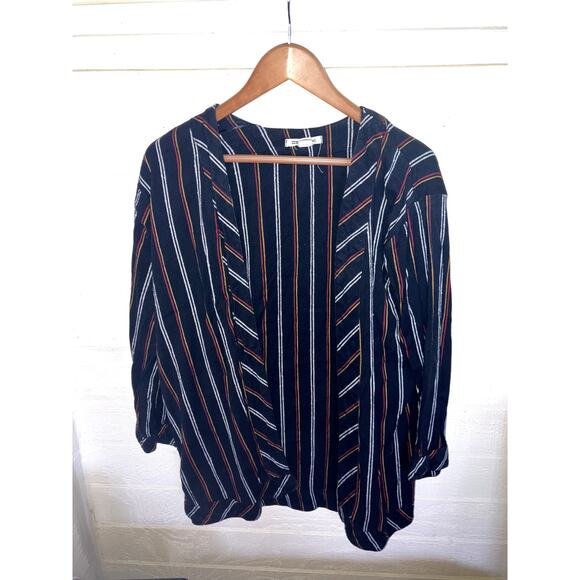 BILLABONG Secret Tells Open Front Top Wrap Cover Up Size S / M BEACHY LOUNGE - Picture 3 of 6